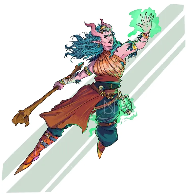 flying staff lady 